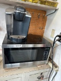 Sharp Microwave and Keurig Coffee Maker