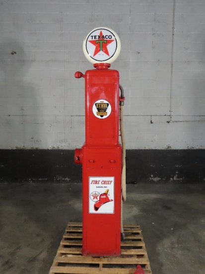 Antique Gilbert & Barker Texaco Fire Chief Gasoline Pump