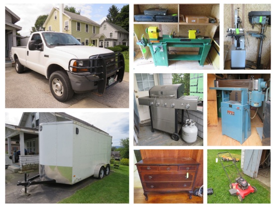 (1530) Woodworking Machinery, Truck & Trailer