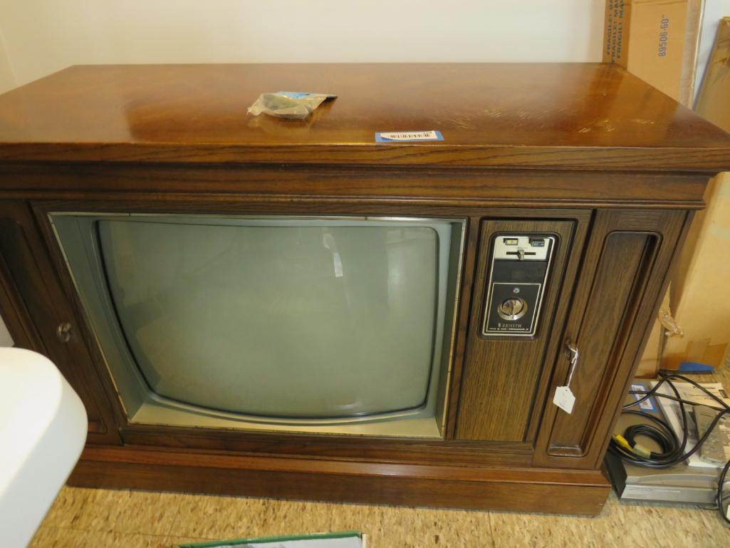 Zenith Chroma Color Ht 2580E Console TV Proxibid