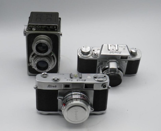 (1) Ricohflex Model VII & (2) Ricoh 35MM Cameras
