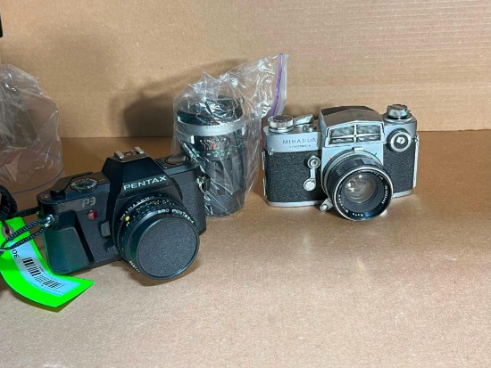 (1) Pentax P3 35MM Camera & (1) Miranda Sensorex 35MM