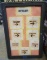 (2) Locking Display Cork Board