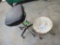 (2) Roll Around Stools