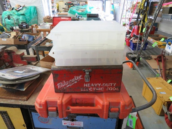 Lot of Empty Tool Boxes & Organizing Trays