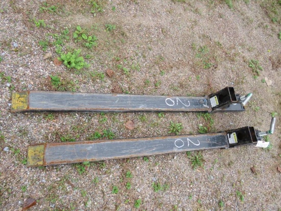 Set of 46" Clamp On Bucket Forks