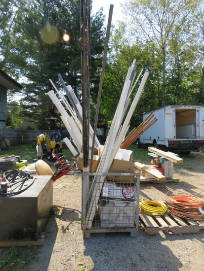 Bin of PVC Pipe & Fittings
