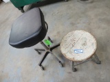 (2) Roll Around Stools
