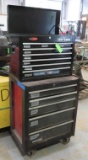 2 Piece Craftsman Toolbox on Castors