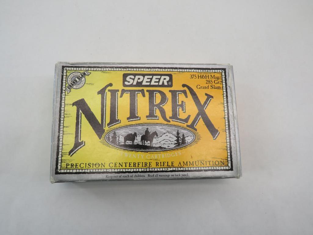 1) Box of Speer Nitrex .375 H&H Magnum | Proxibid