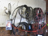 Assorted Belts, Extensions Cords & Hydraulic Hoses