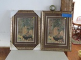 (2) Botanic Framed Prints