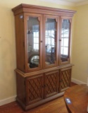 2-Door Lighted China Cabinet