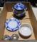 Flow Blue Vessel & Other China