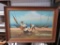 Oil on Canvas Painting Mediterranean Beach Scene