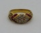 18k Yellow Gold, Diamond & Ruby Ring
