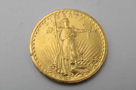 1908 Saint-Gaudens $20.00 Gold