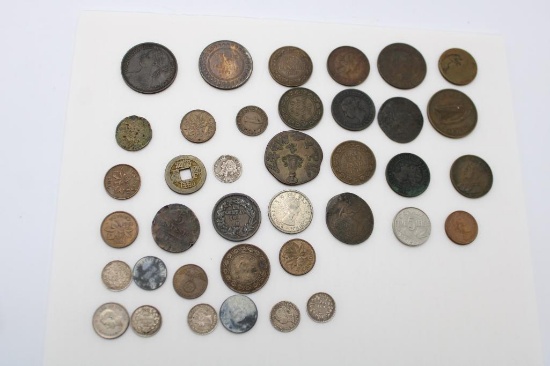 (38) Foreign Coins & Tokens