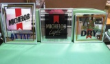 (3) Michelob Bar Mirrors