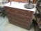 Victorian Mahogany Marble Top 4-Drawer Chest