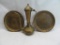 Middle Eastern Brass Coffee Pot & Trays