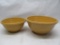 (2) Early Yellow Ware Bowls