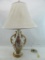 Painted & Gilt Porcelain Table Lamp