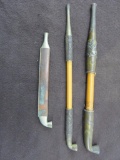 (3) Chinese or Japanese Metal & Bamboo Pipes