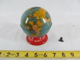 Ohio Art Art Tin Globe Bank
