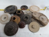 Collection of Stoneware Crock & Churn Lids