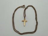 10K Gold Cross w/Chain