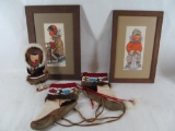 Inuit Beaded Mukluks & Doll
