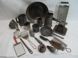 Antique Kitchen Tin Lot