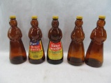 (5) Mrs. Butterworth Syrup Bottles