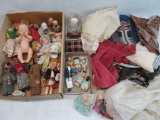 Flat of Dolls, Doll Clothes, Figurines, etc