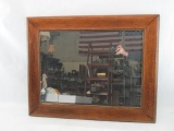 Quartersawn Oak Framed Mirror