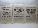 1920's & 30's Auction Broadsides