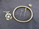 Stick & Fraternal Pins, GF Bracelet etc