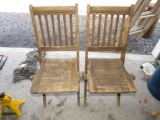 (2) Vintage Folding Chairs