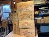 (5) Wooden Whiskey Boxes