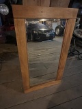 Hardwood Beveled Glass Mirror
