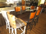 (8) Metal Framed Padded Cushion Barstools
