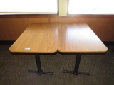 (2) 4-Top Wooden Tables