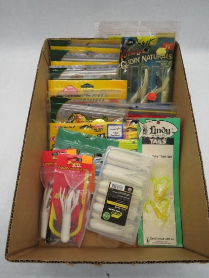 (25+/-) Packages of Soft Baits, Trout Tubes etc