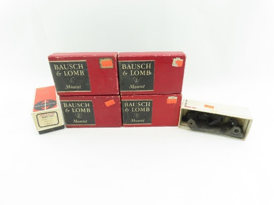 (6) Bausch & Lomb, Winchester & Savage Mount Bases