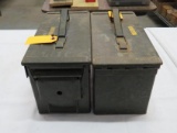 (2) Steel Ammo Boxes