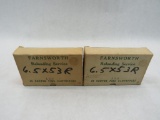 (40) Farnsworth 6.5x53R Center Fire Cartridges
