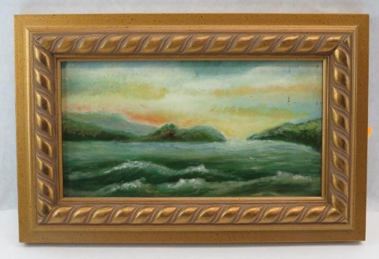 Oil on Board Seascape Painting