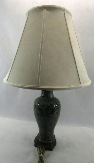 Glazed Earthenware Urn Form Table Lamp