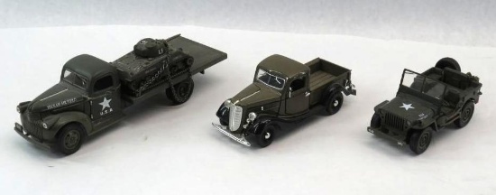 (3) Toy Military Vehicles